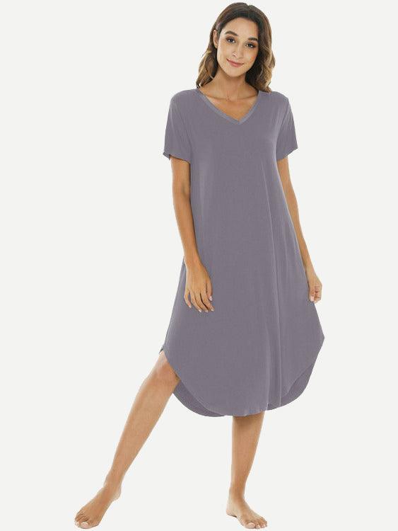 Short Sleeve Women’s Custom Nightgown in Bulk