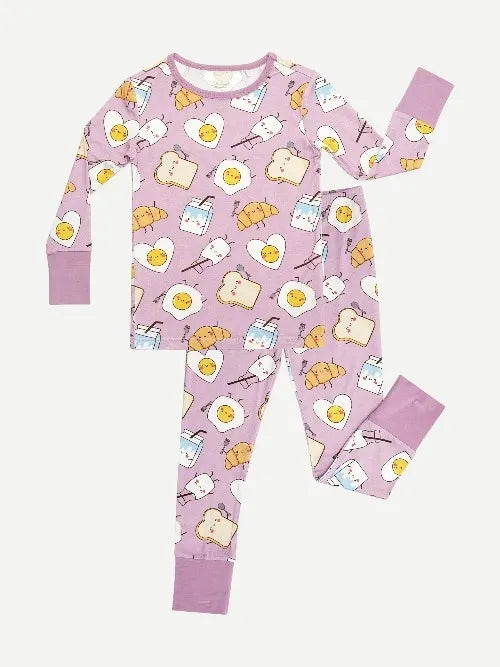 Two Pieces Pjs Pajama Set Bamboo Sleepwear For Kids Wholesale