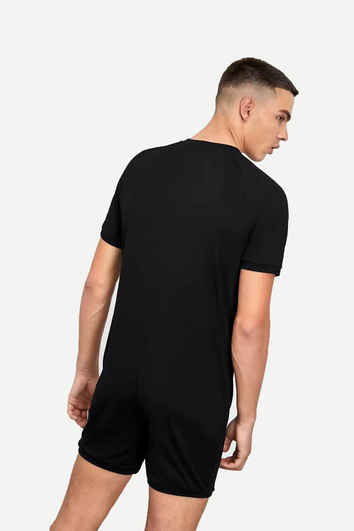 Button Front Wholesale Jumpsuits Cotton Onesie Pajamas For Men