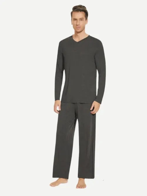 Custom Bulk Buy Men's Bamboo Long Pj Set-81129539