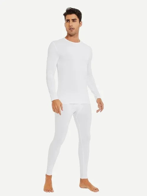 Men's Thermal Underwear Bamboo Long Pajama Warm Sets