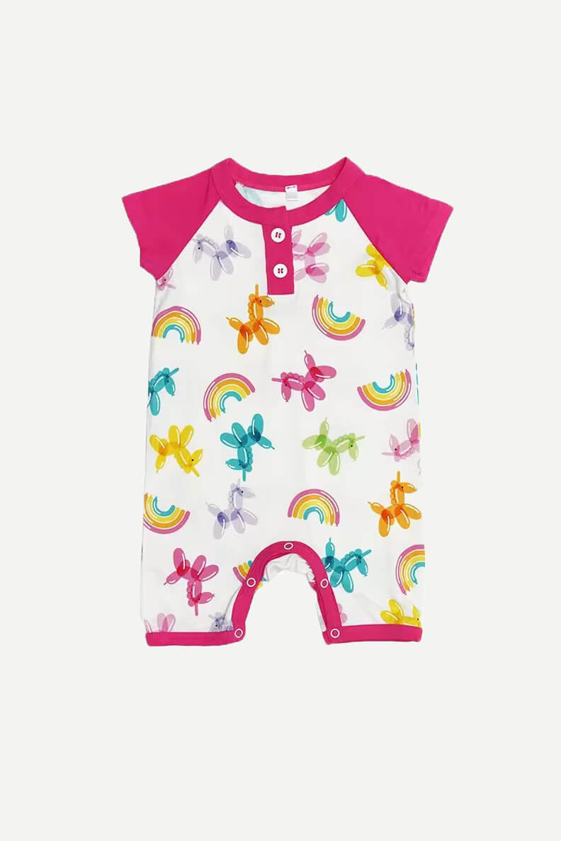 Organic Cotton Baby Onesie Pajamas Baby Clothes Short Sleeve Rompers Supplier