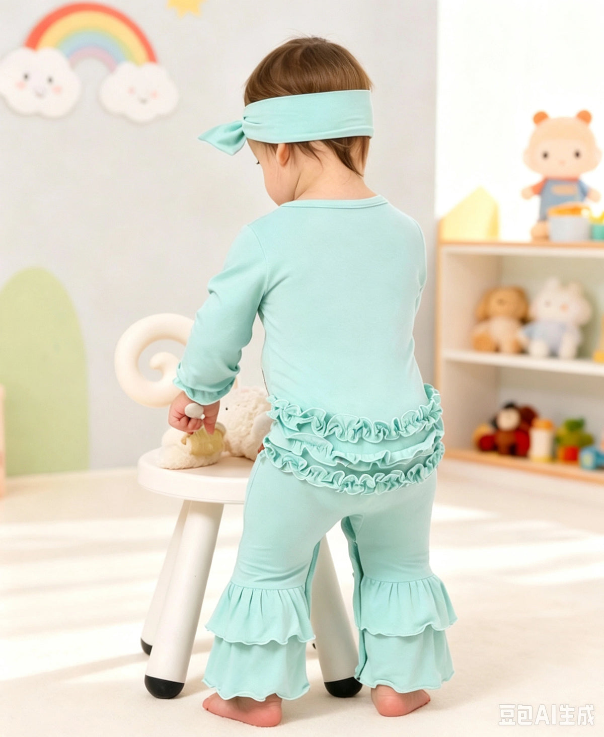 Lovely Ruffle Romper Set