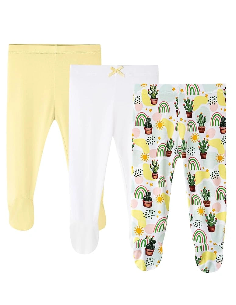 Baby Footed Leggings 3 Pack