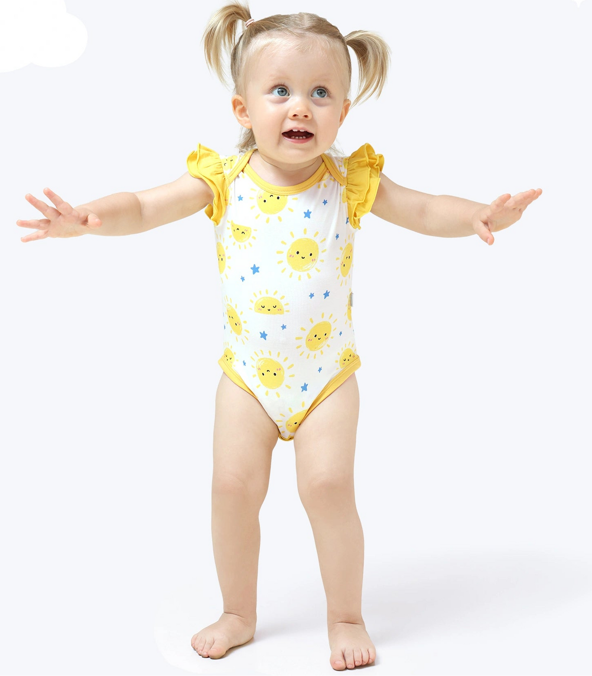 Baby Ruffle Shoulder Romper