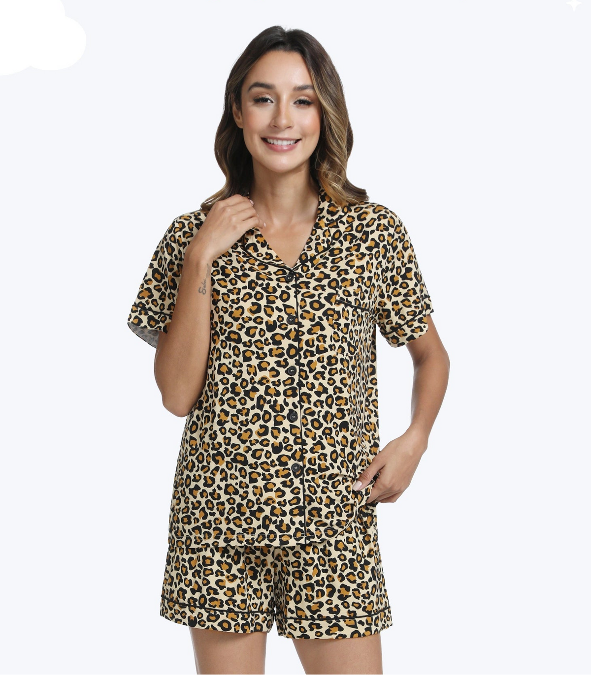 Leopard Tan Pjs Set