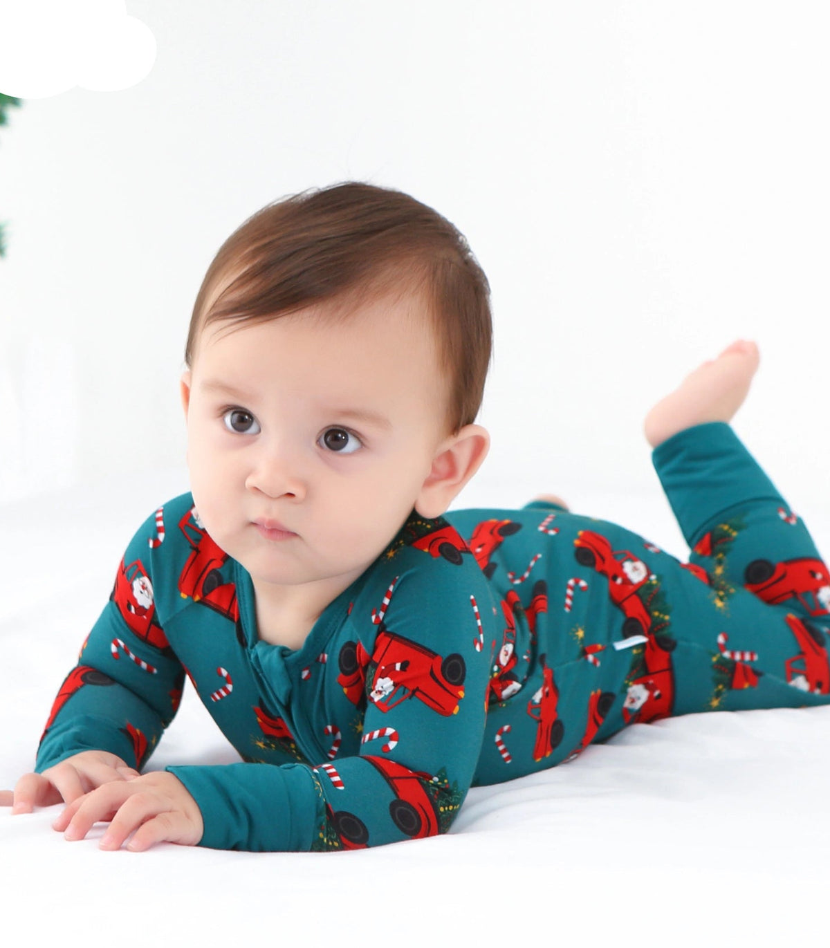 Santa Car Bamboo Romper
