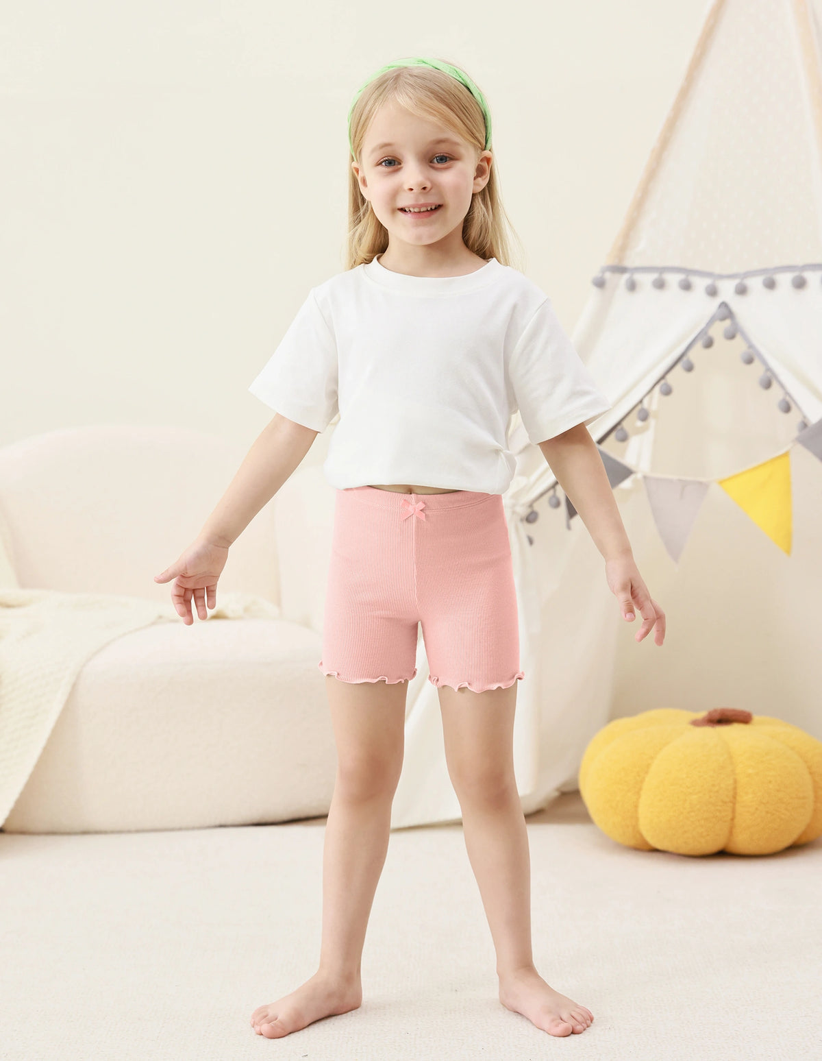 Girls Ribbed Shorts 2 Pack