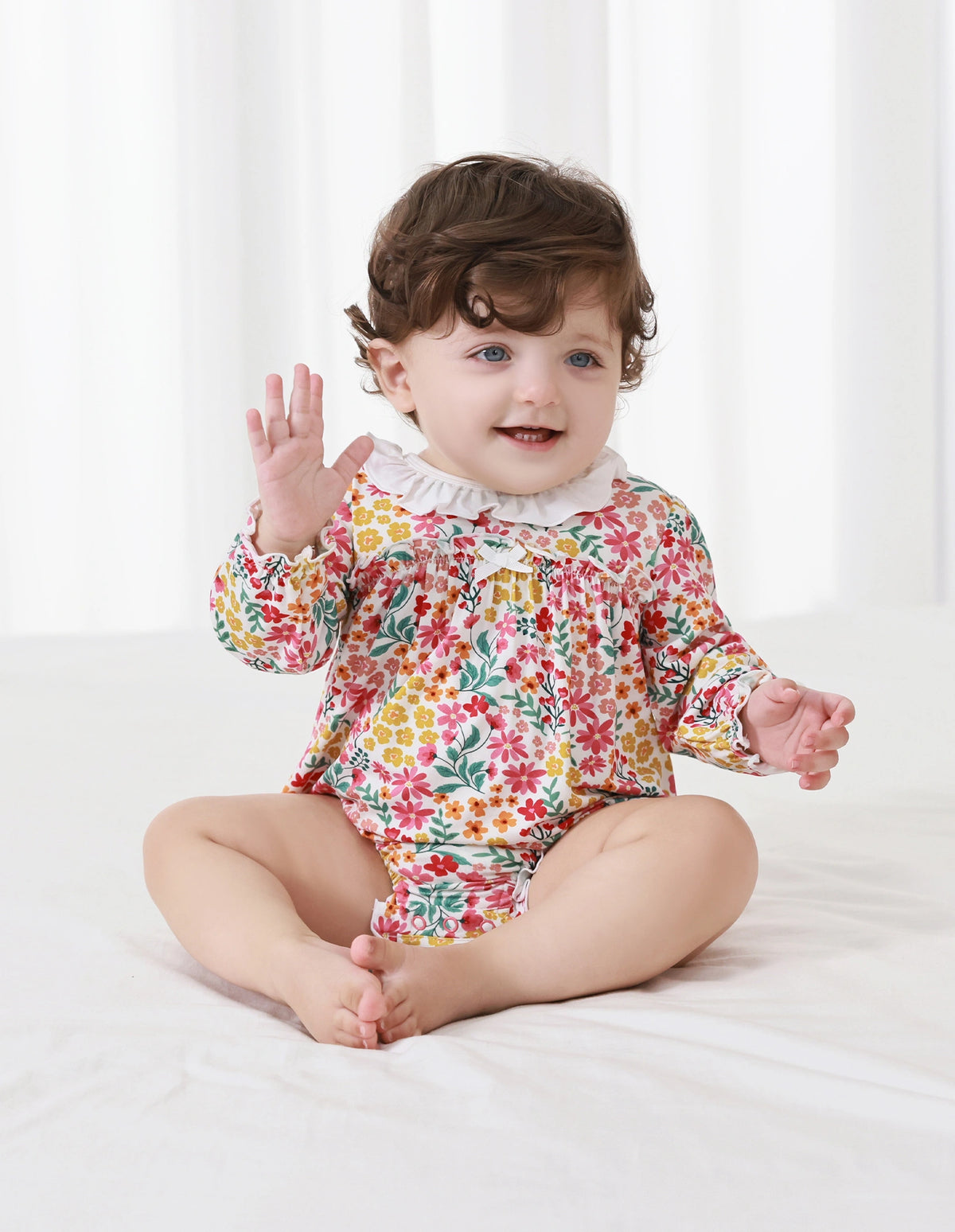 Floral Girl Romper