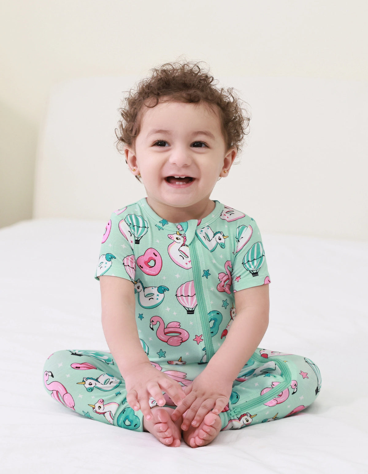 Short Sleeve Bamboo Romper