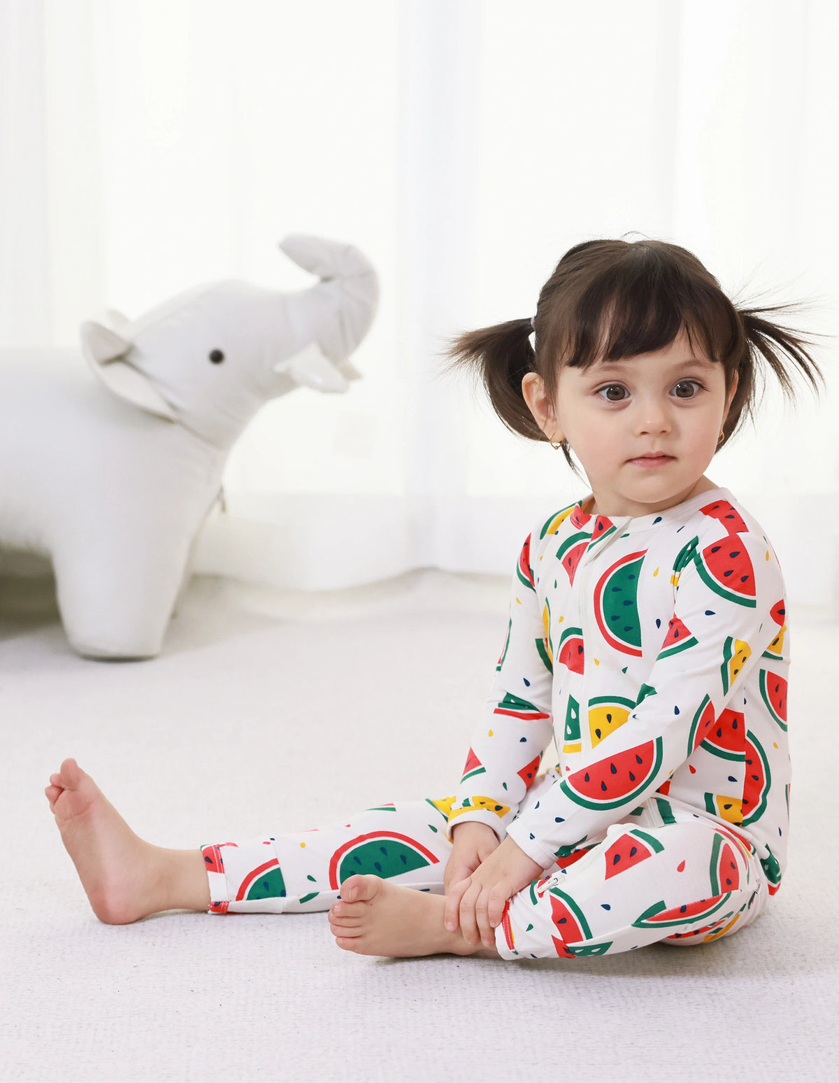 Baby Long Sleeve Zipper Footed Romper