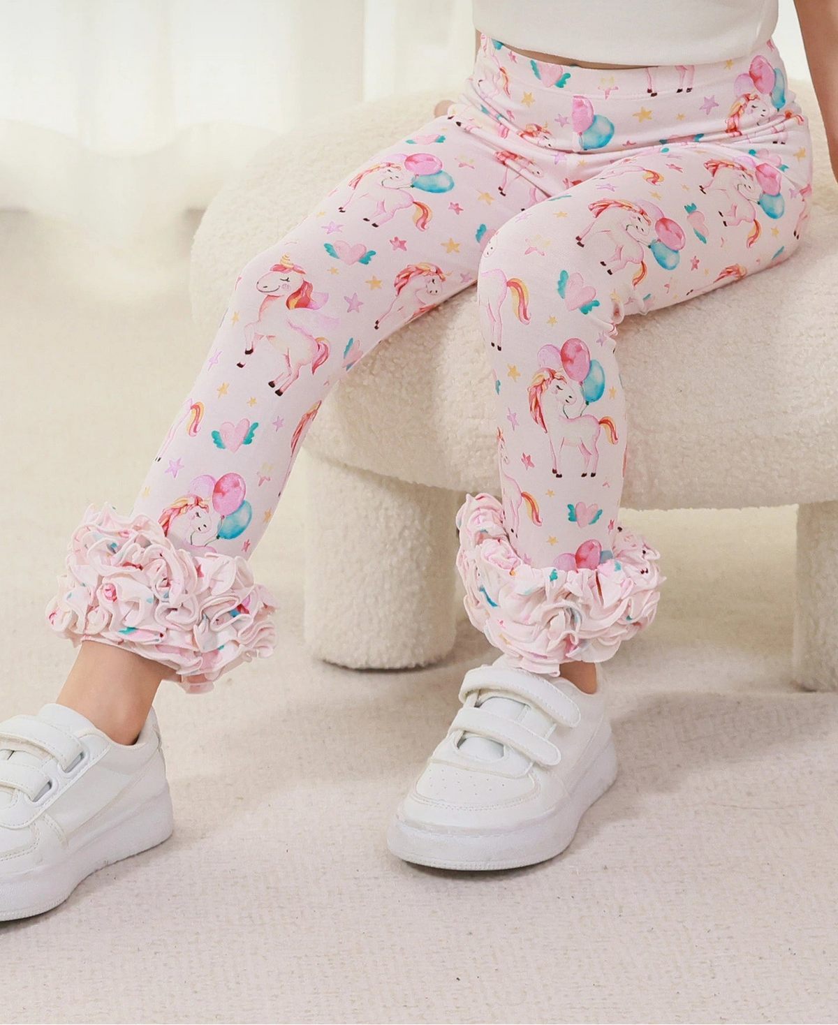 Ruffle Hem Leggings
