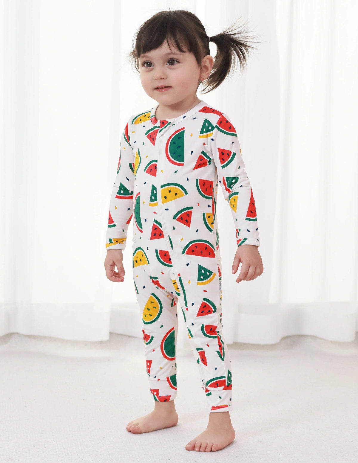 Baby Long Sleeve Zipper Footed Romper