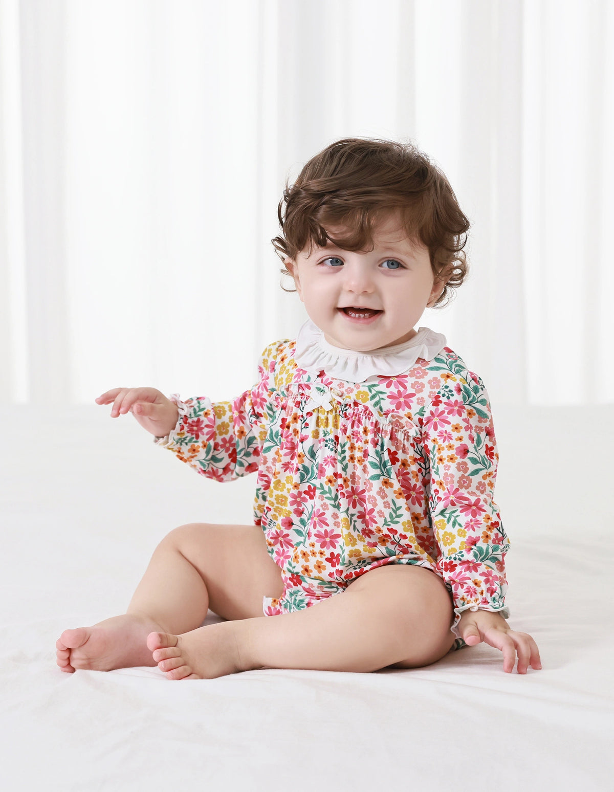 Floral Girl Romper