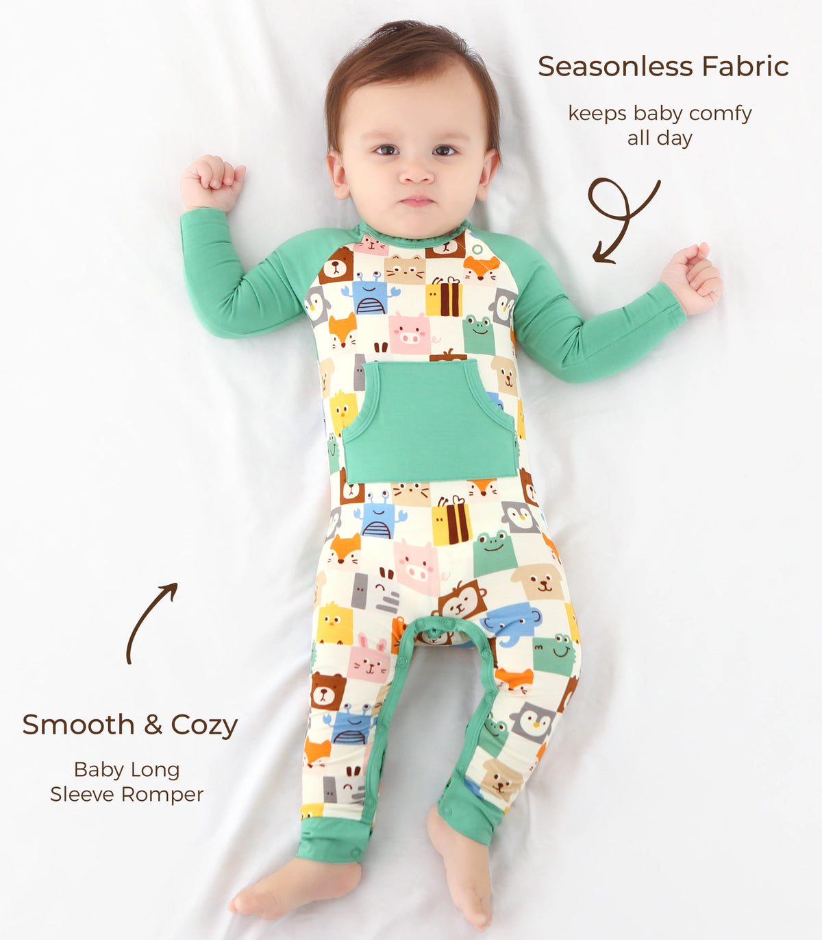 Boy Infant Bamboo Romper