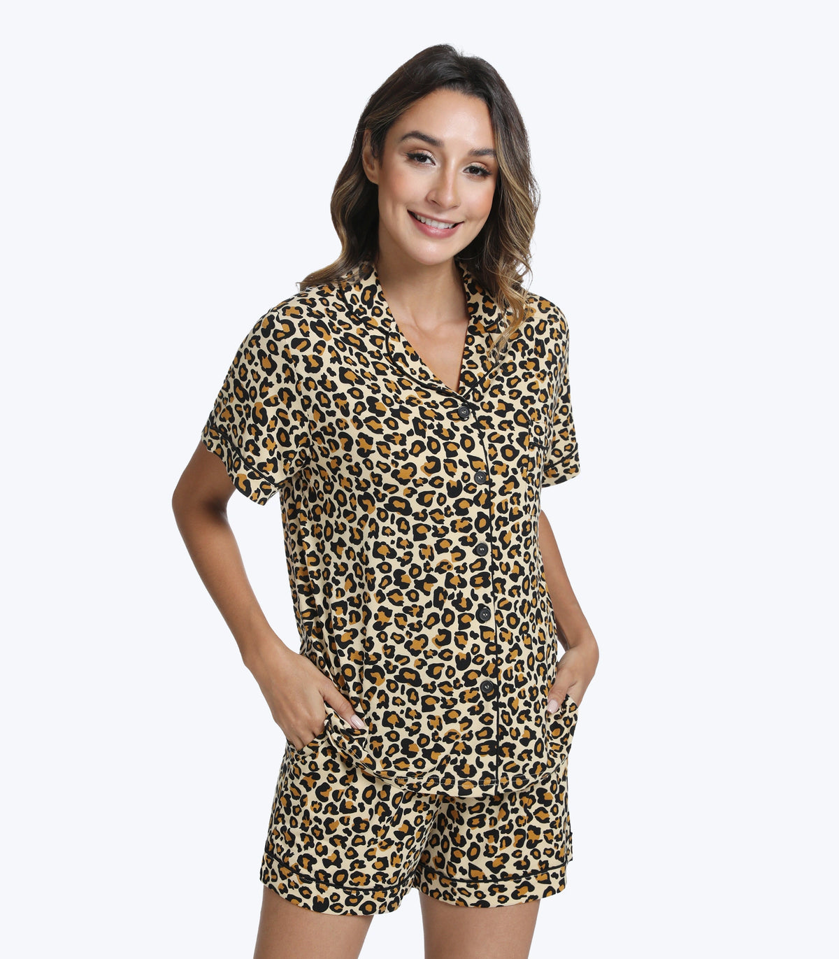 Leopard Tan Pjs Set