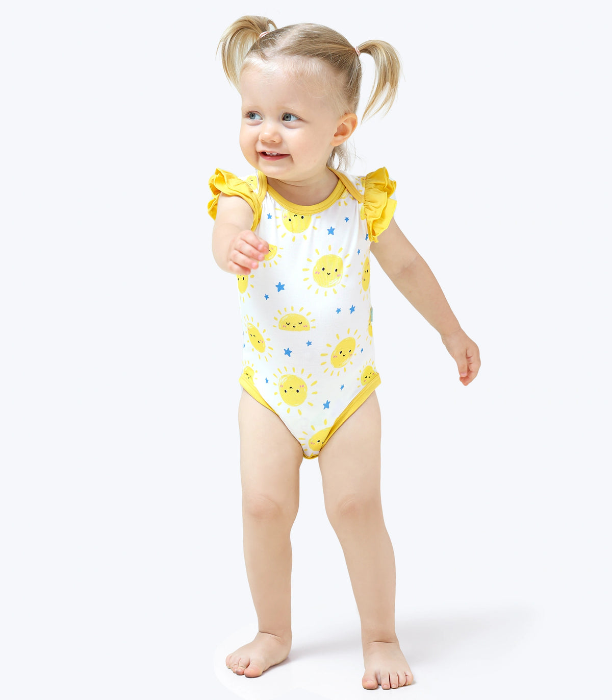 Baby Ruffle Shoulder Romper