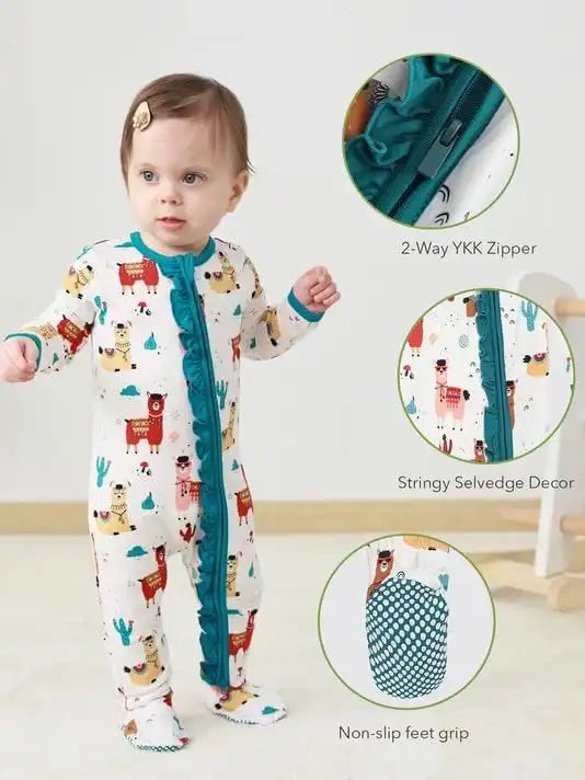 Wholesale Bamboo Fiber Baby Onesie Footie