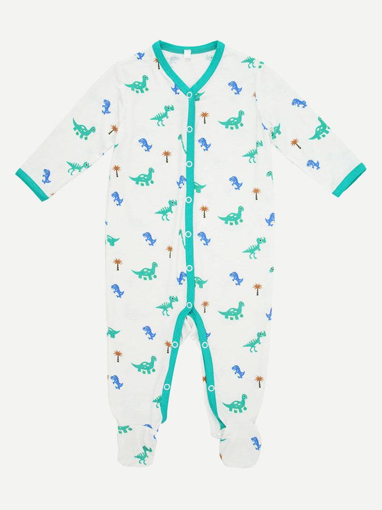 Newborn Breathable Bamboo Viscose Baby Pajama Private Label Baby Onesie footie - Glamour Bamboo Pajamas