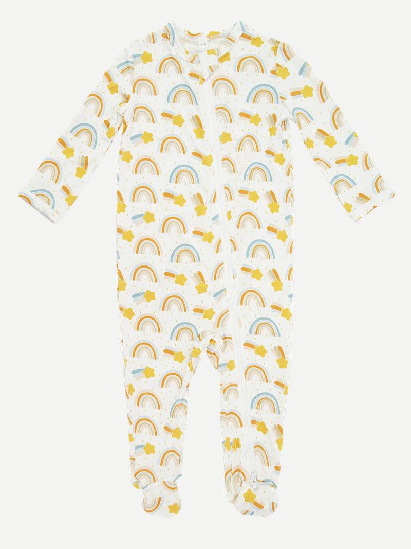 Custom bamboo viscose baby footie onesie