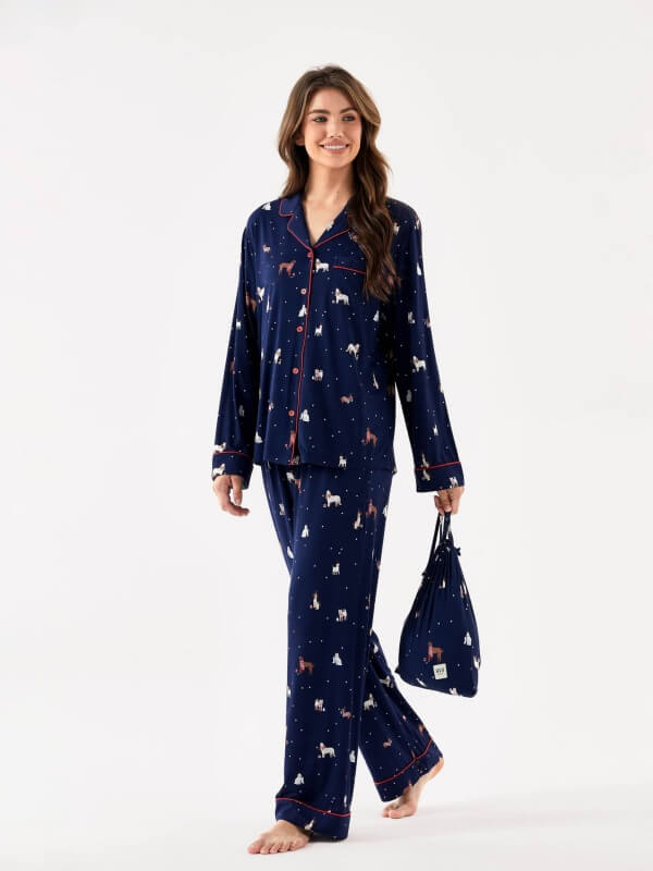 bamboo pajama set women sustainable sleepwear supplier