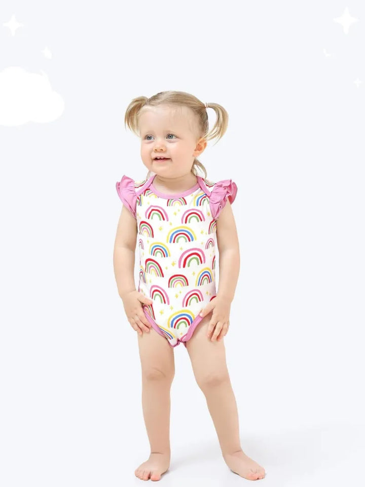 Rainbow Print Infant Bodysuit Wholesale Manufacturer