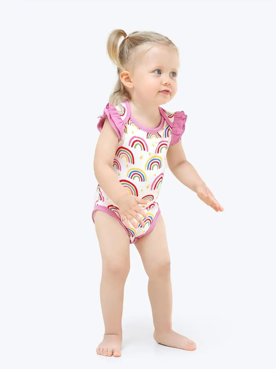 Rainbow Print Infant Bodysuit Wholesale Manufacturer