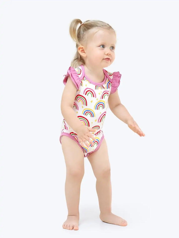 Rainbow Print Infant Bodysuit Wholesale Manufacturer