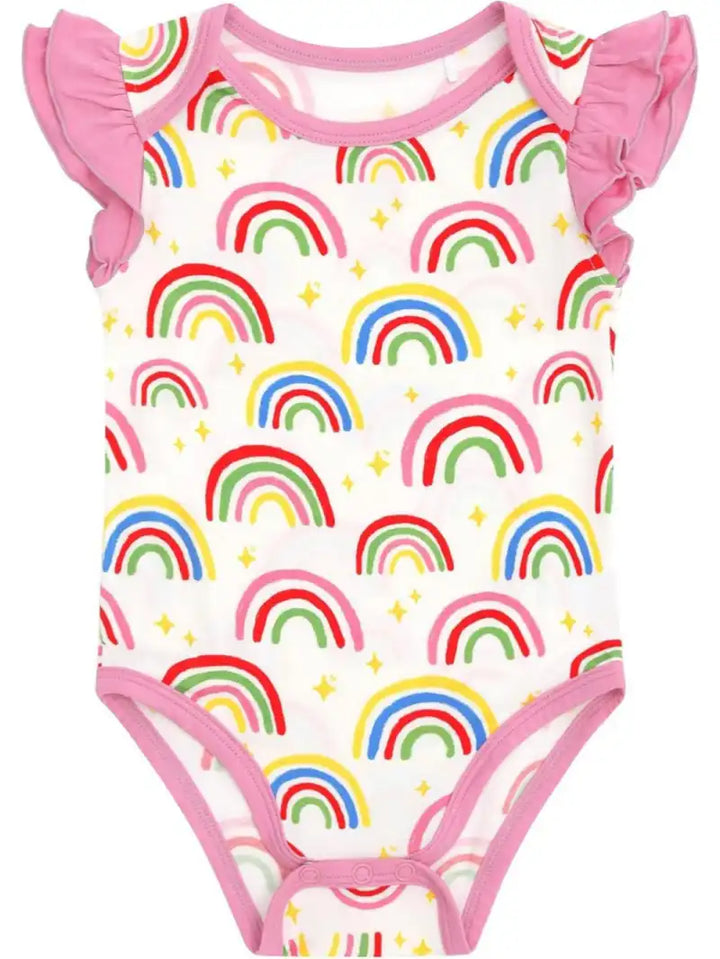Rainbow Print Infant Bodysuit Wholesale Manufacturer