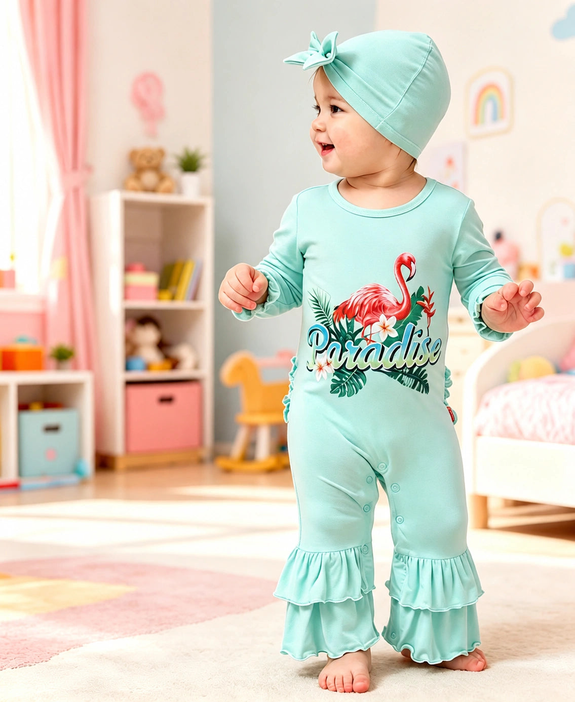 Lovely Ruffle Romper Set