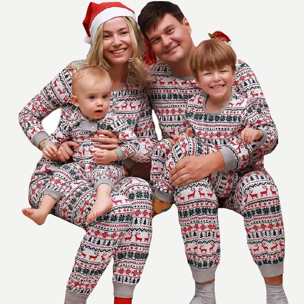 Family Christmas Pajamas Wholesale Modal Cotton Family Pijama Supplier