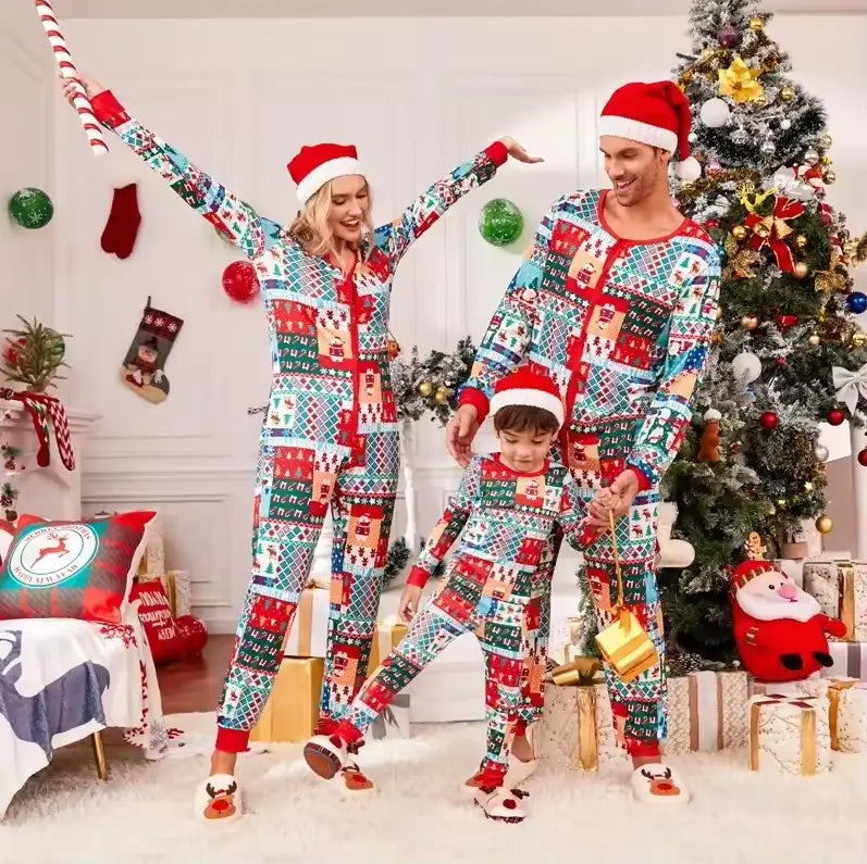 Wholesale Christmas Family Pajamas Matching Bamboo Pajama Sets