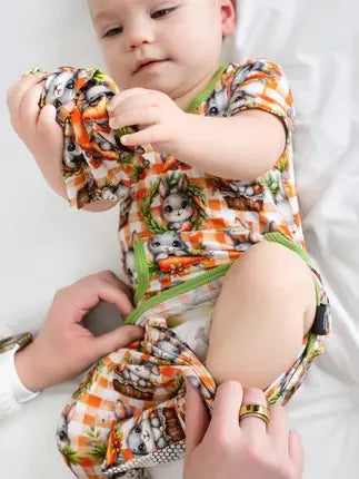 breathable Front Opening romper supplier