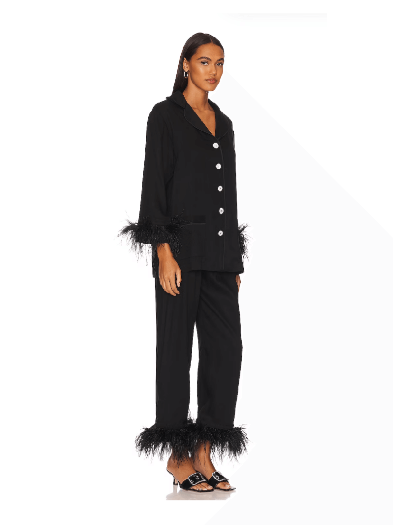Wholesale Luxury Party Pajamas with Feathers