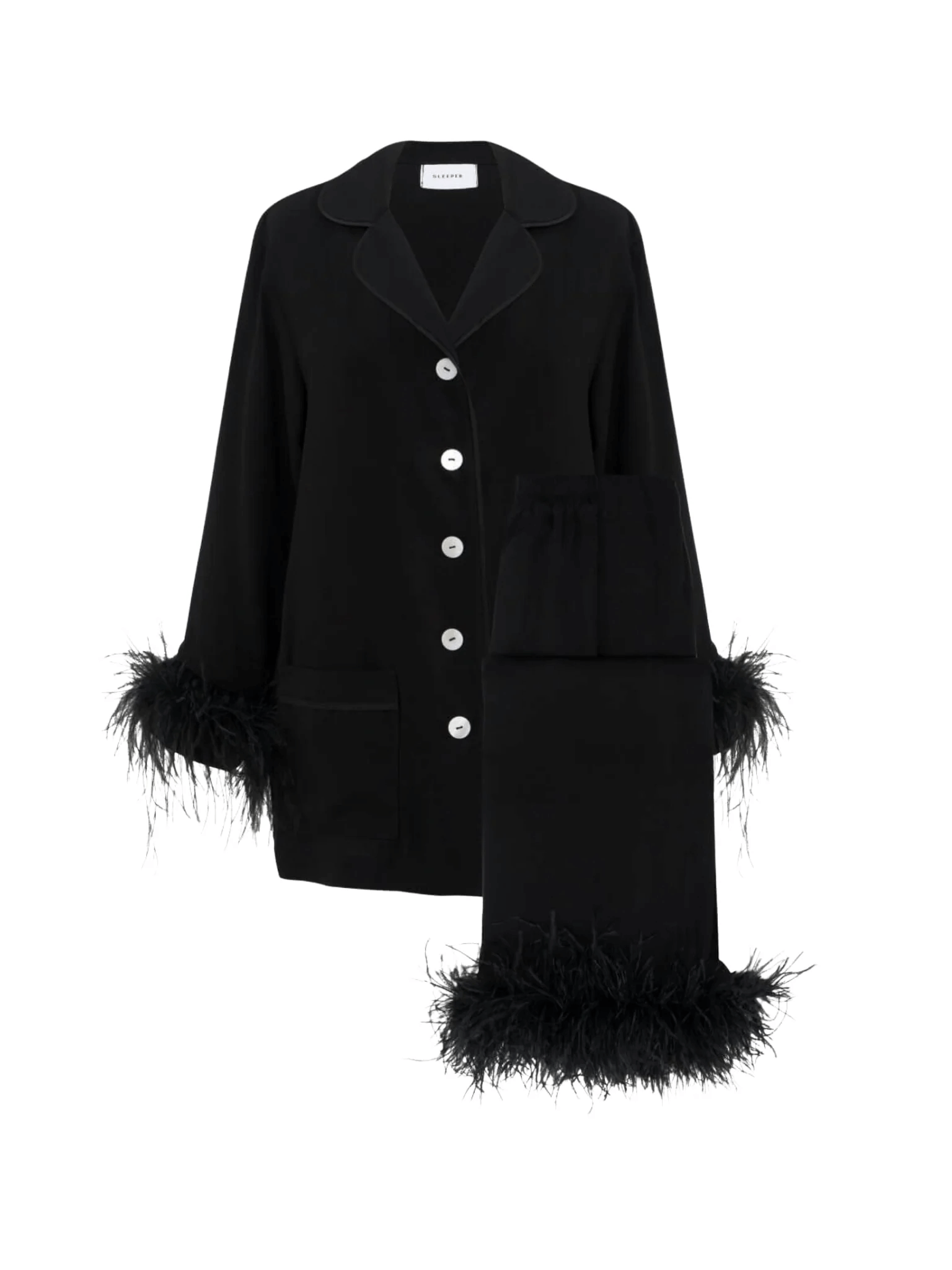 Wholesale Luxury Party Pajamas with Feathers