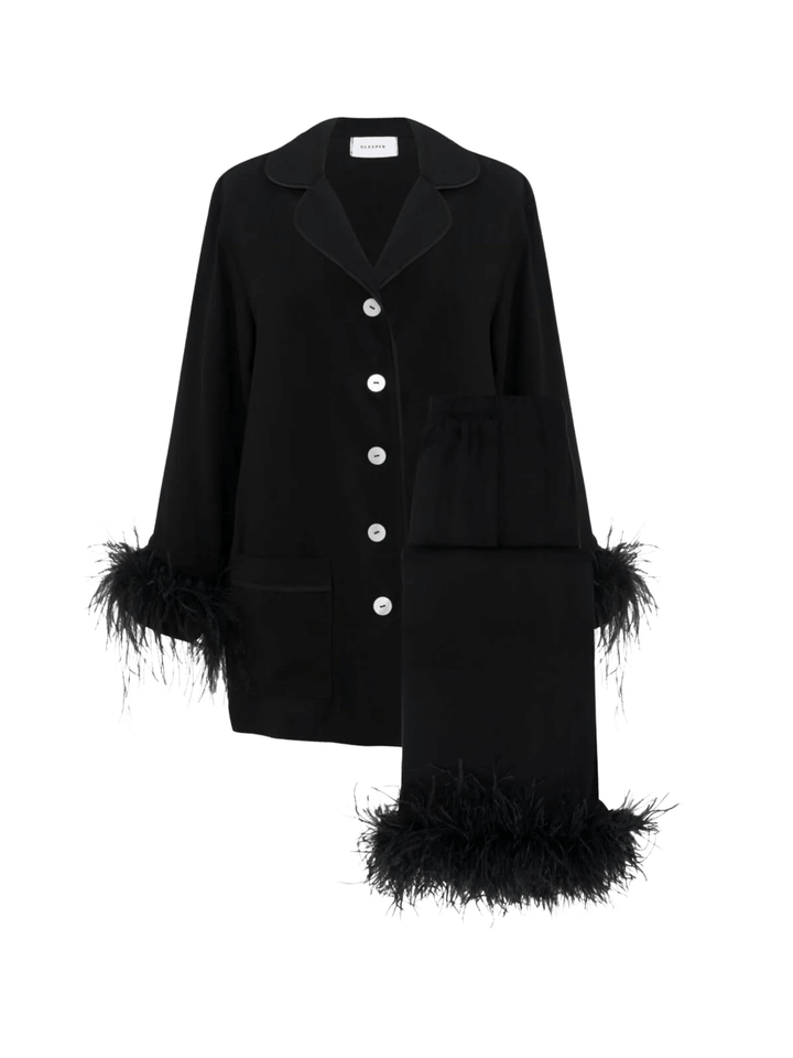 Wholesale Luxury Party Pajamas with Feathers