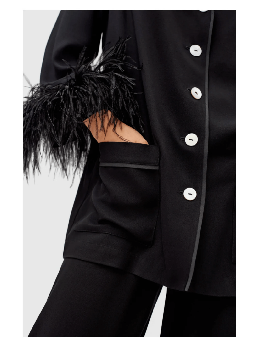 Wholesale Luxury Party Pajamas with Feathers