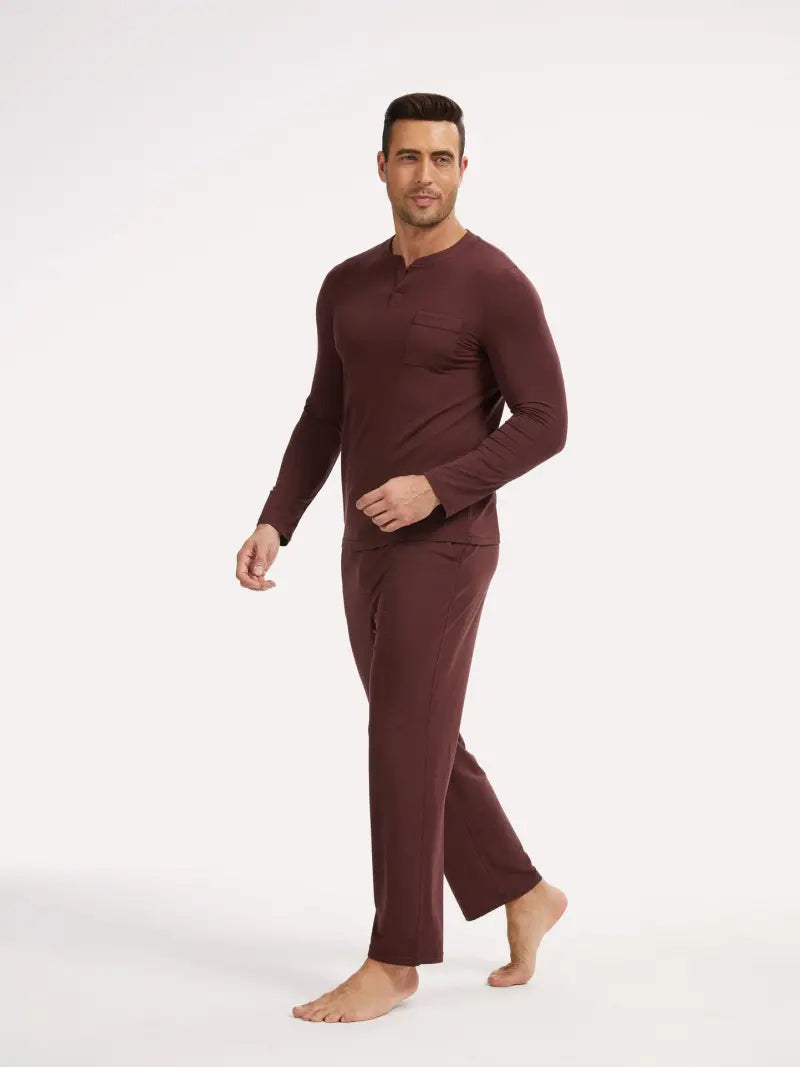 Luxury modal men pajamas wholesale soft breathable sleepwear