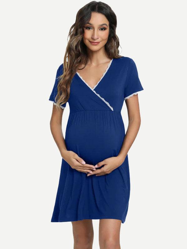 Bamboo Maternity Nightgown Sleepwear in Bulk-21197019