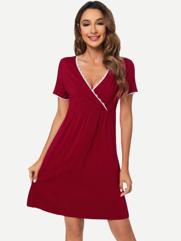 Bamboo Maternity Nightgown Sleepwear in Bulk-21197019