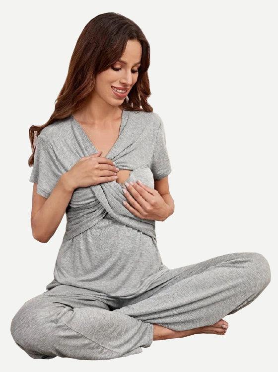 Bamboo Maternity Pj set Pajamas for Motherhood