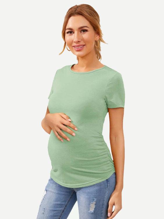 Bamboo Maternity Wear Soft Short Sleeve Tee