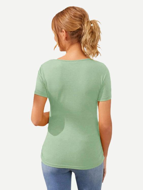 Bamboo Maternity Wear Soft Short Sleeve Tee