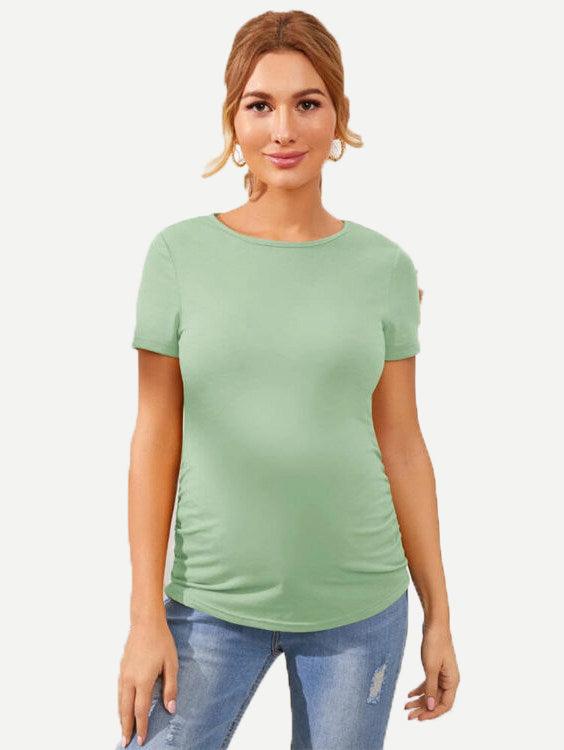 Bamboo Maternity Wear Soft Short Sleeve Tee