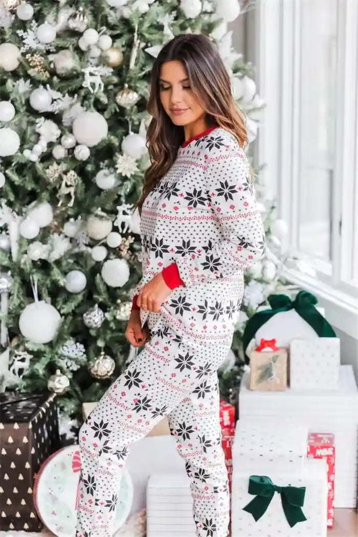 Private Label  Christmas Pajamas Sets OEM Family Sleepwear