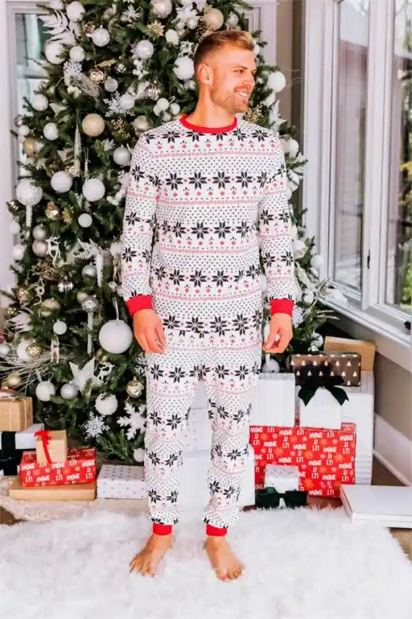 Private Label  Christmas Pajamas Sets OEM Family Sleepwear