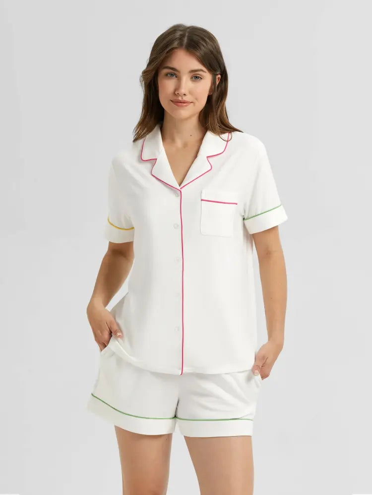 Premium bulk women's bamboo pajamas set