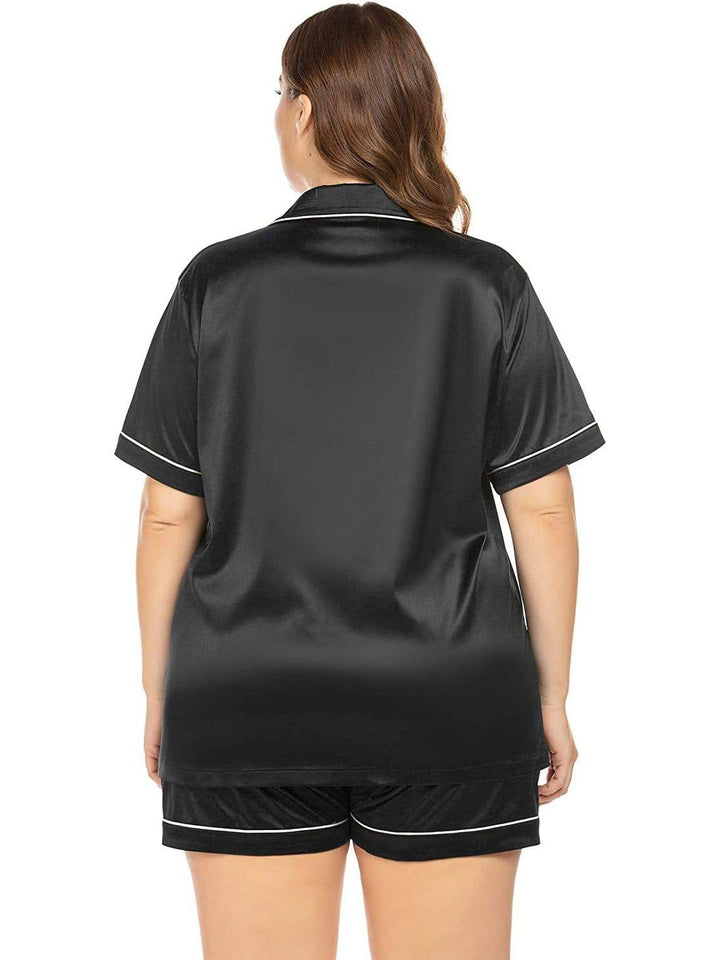 Plus Size Silk Pajama Set Bulk Supplier
