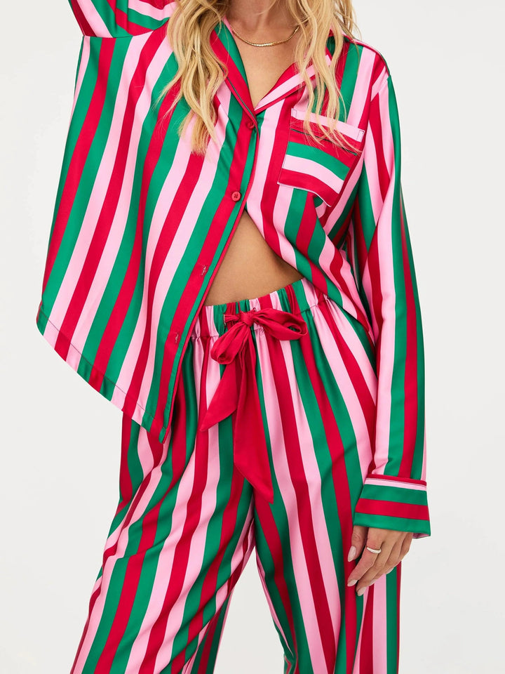 OEM luxury striped pajamas
Private label striped sleepwear