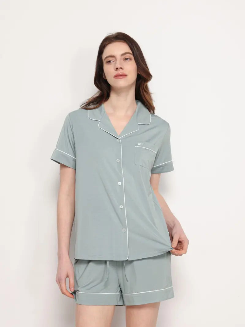 soft bamboo sleepwear set bulk